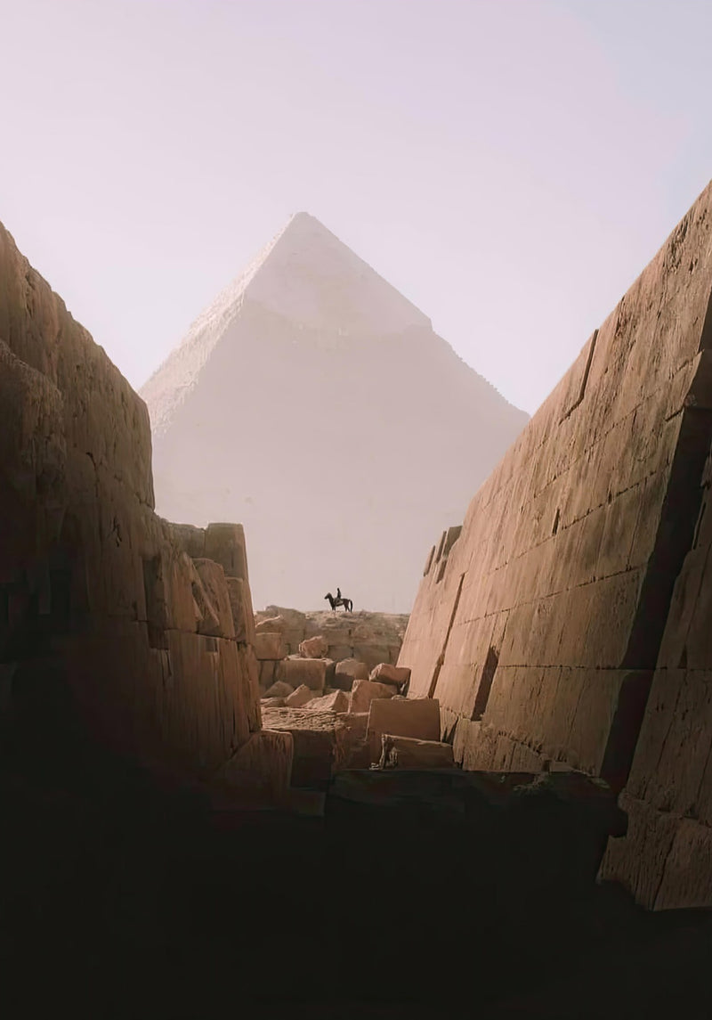 Pferd & Reiter - Große Pyramide von Gizeh