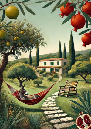 Mediterrane ländliche Landschaft