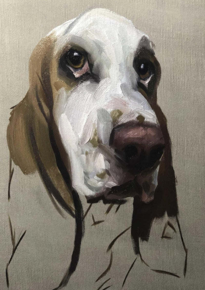 Basset Hound Dog Painting