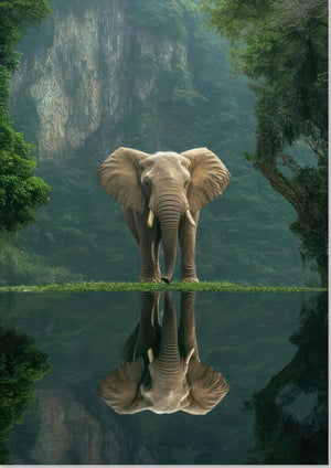 Dschungel-Elefant-Porträt