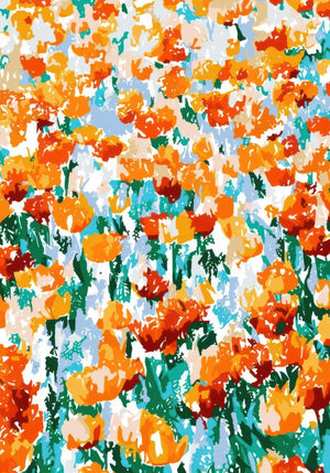 Abstrakt Blomster Tulipan Hage