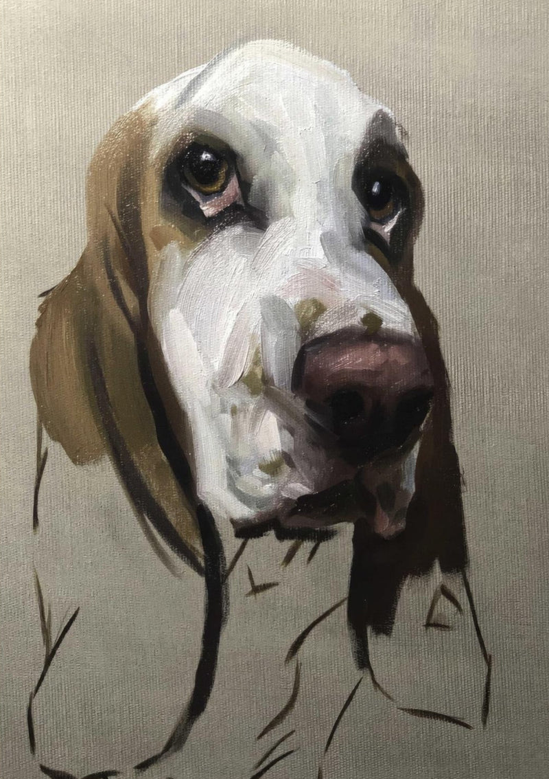 Basset Hound Hund Gemälde