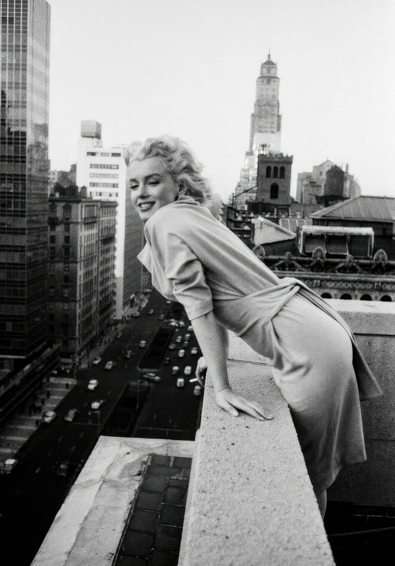 Marilyn Monroe auf den Dächern von New York