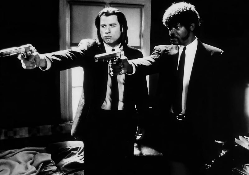 John Travolta & Samuel L. Jackson on Pulp Fiction (1994)
