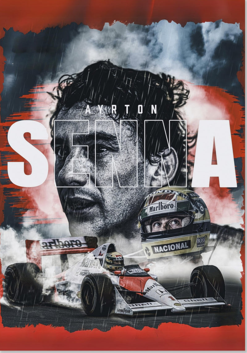 Poster Leggenda F1 Ayrton Senna