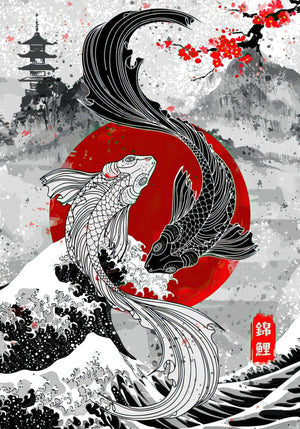 Japanischer Koi-Fisch