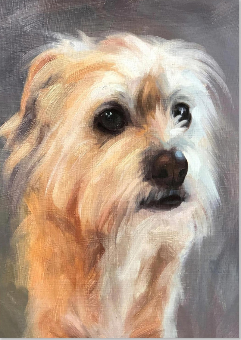 Terrier Hund Gemälde