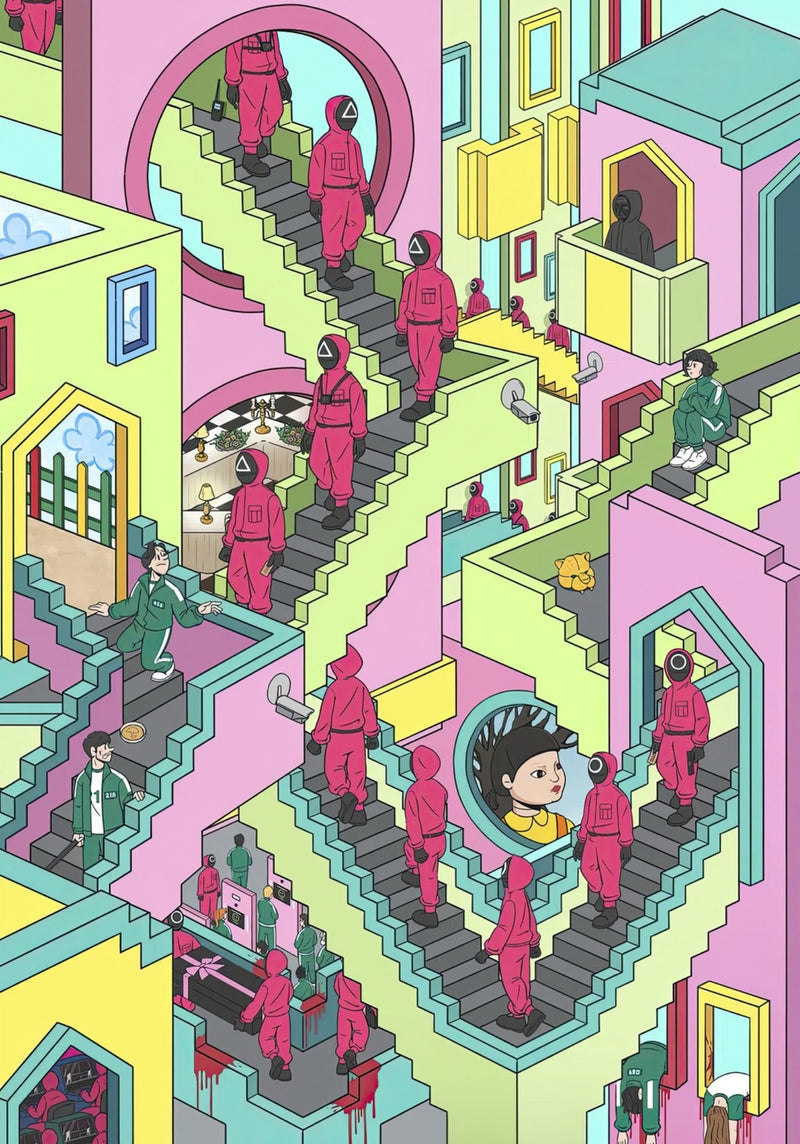 Squid Game Stairs