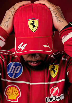 Lewis Hamilton - 44 Rote Ferrari Mütze