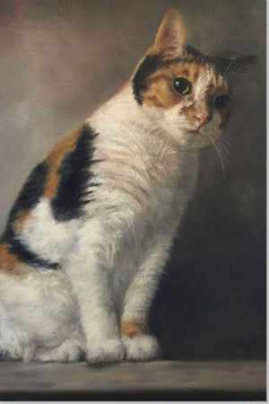 Realistisches Katzenporträtgemälde