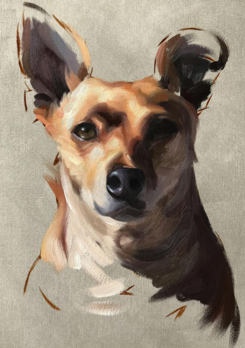 Chihuahua Hund Gemälde