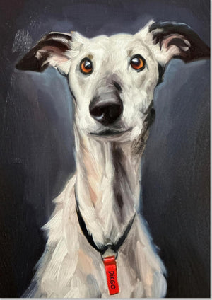 Greyhound Dog Painting