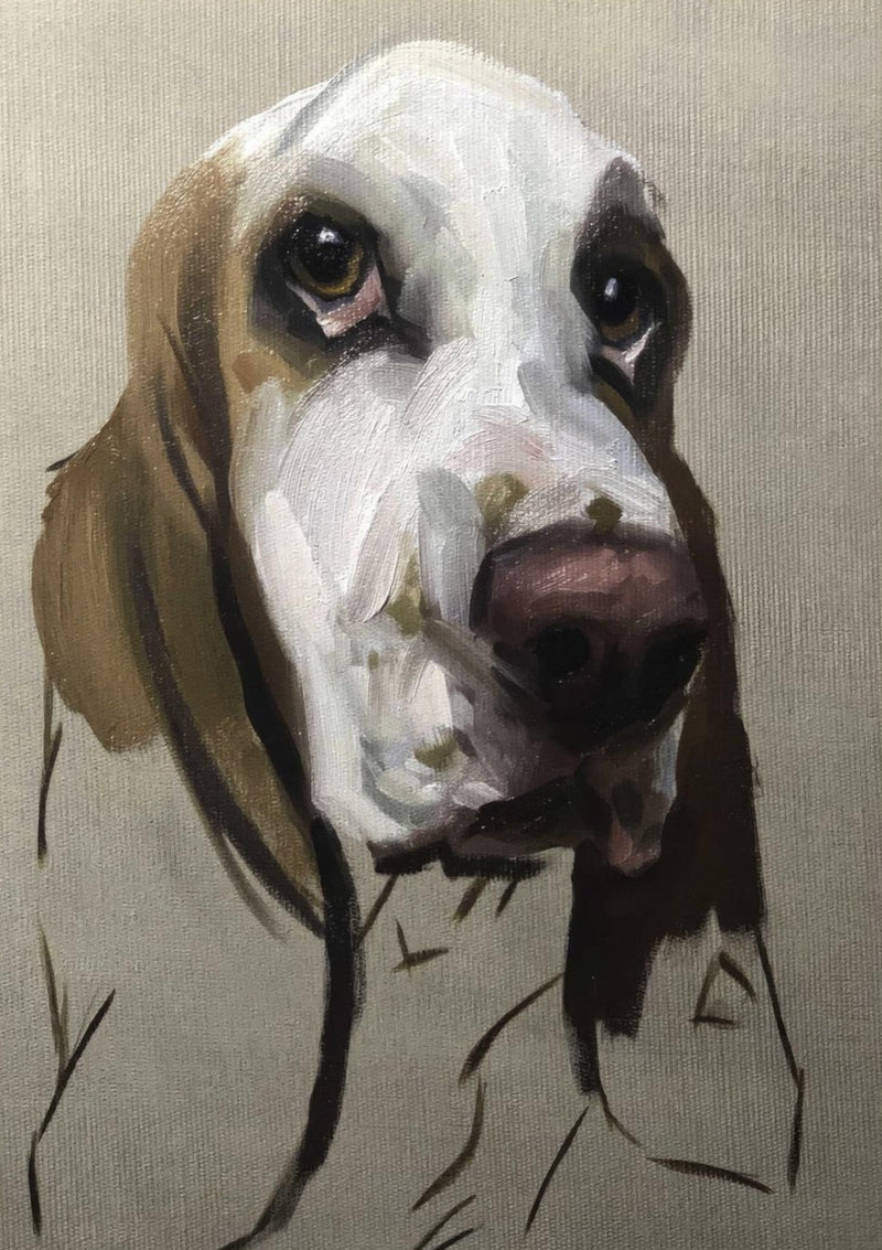 Basset Hound Dog Painting