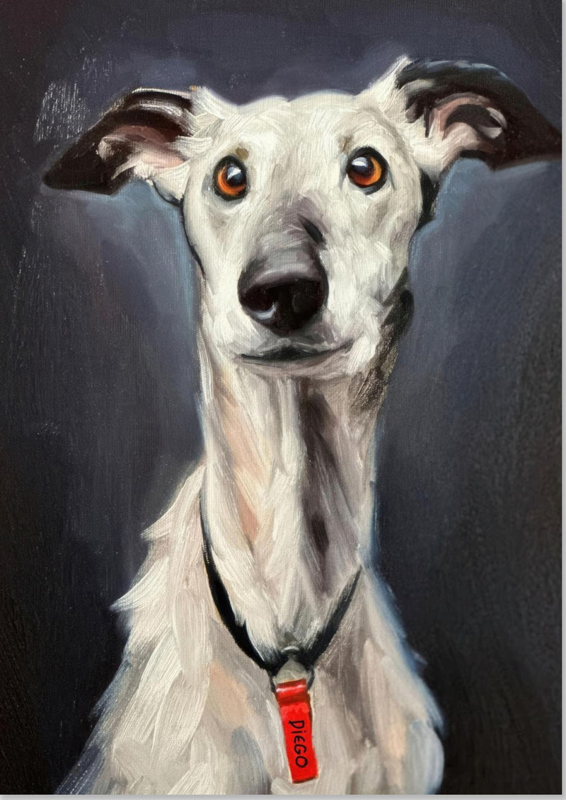 Greyhound hundemaleri
