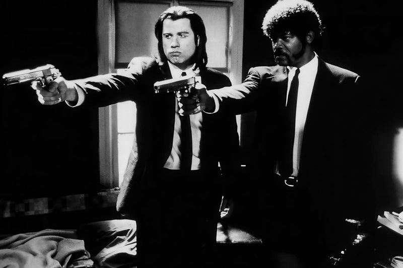 John Travolta & Samuel L. Jackson on Pulp Fiction (1994)
