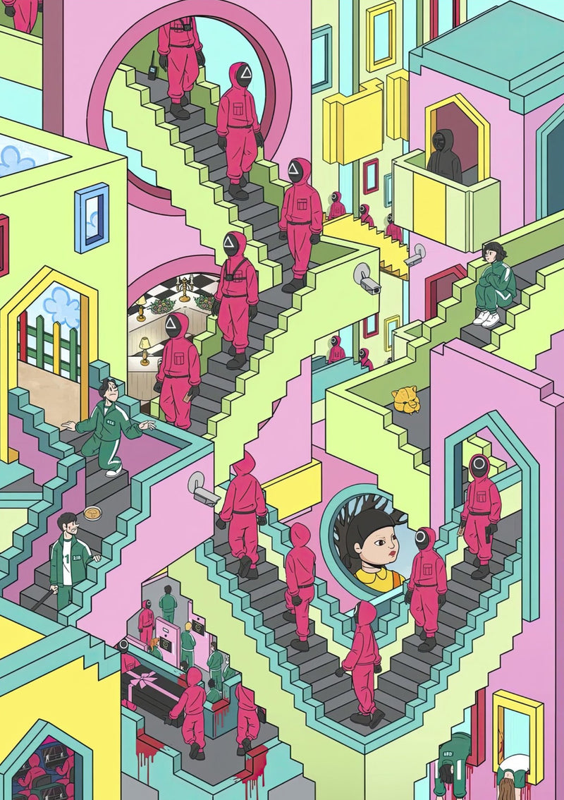 Squid Game Stairs