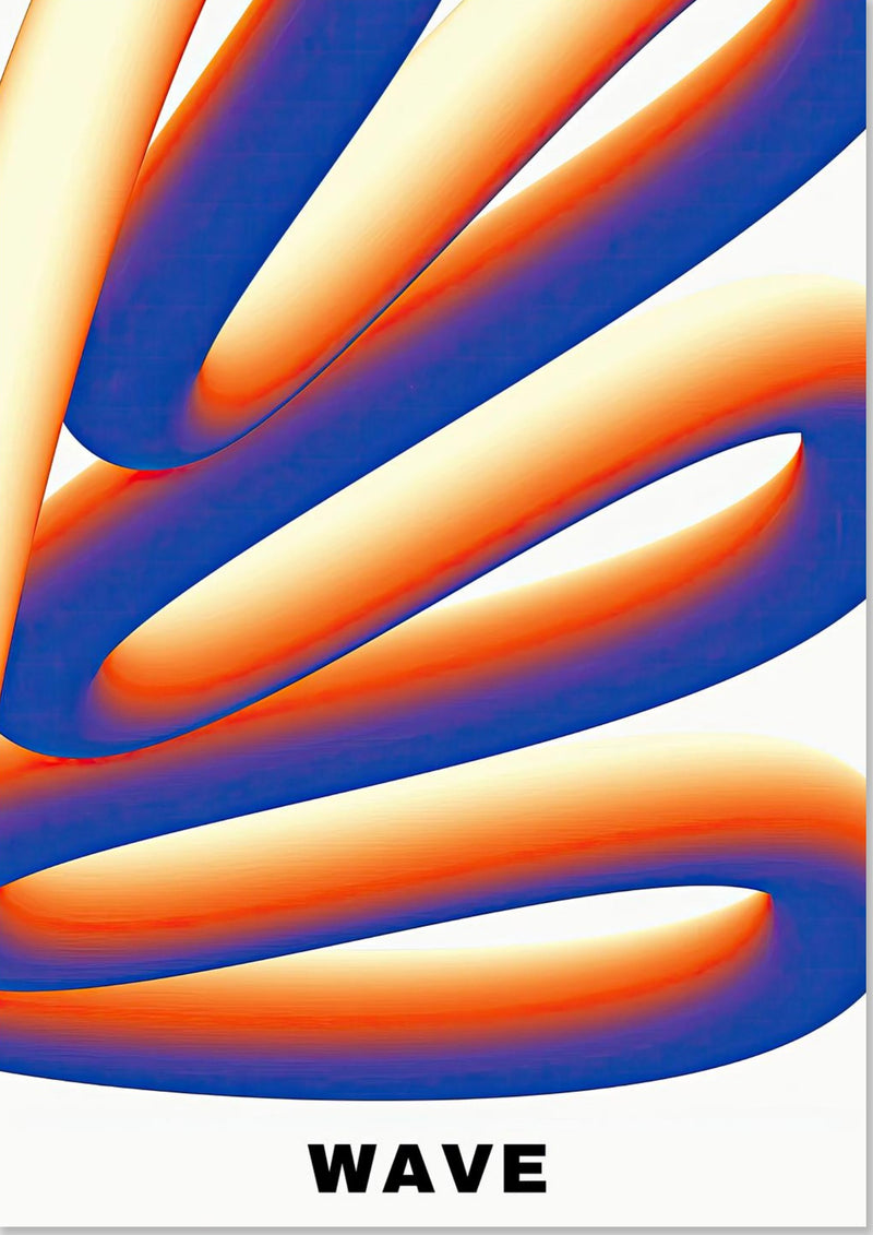 Arte astratta dell'onda