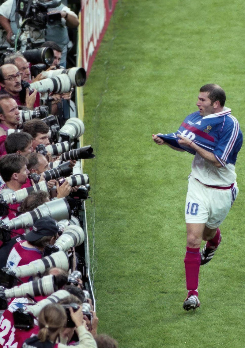 Zinedine Zidane Celebrazione del Gol della Coppa del Mondo 1998