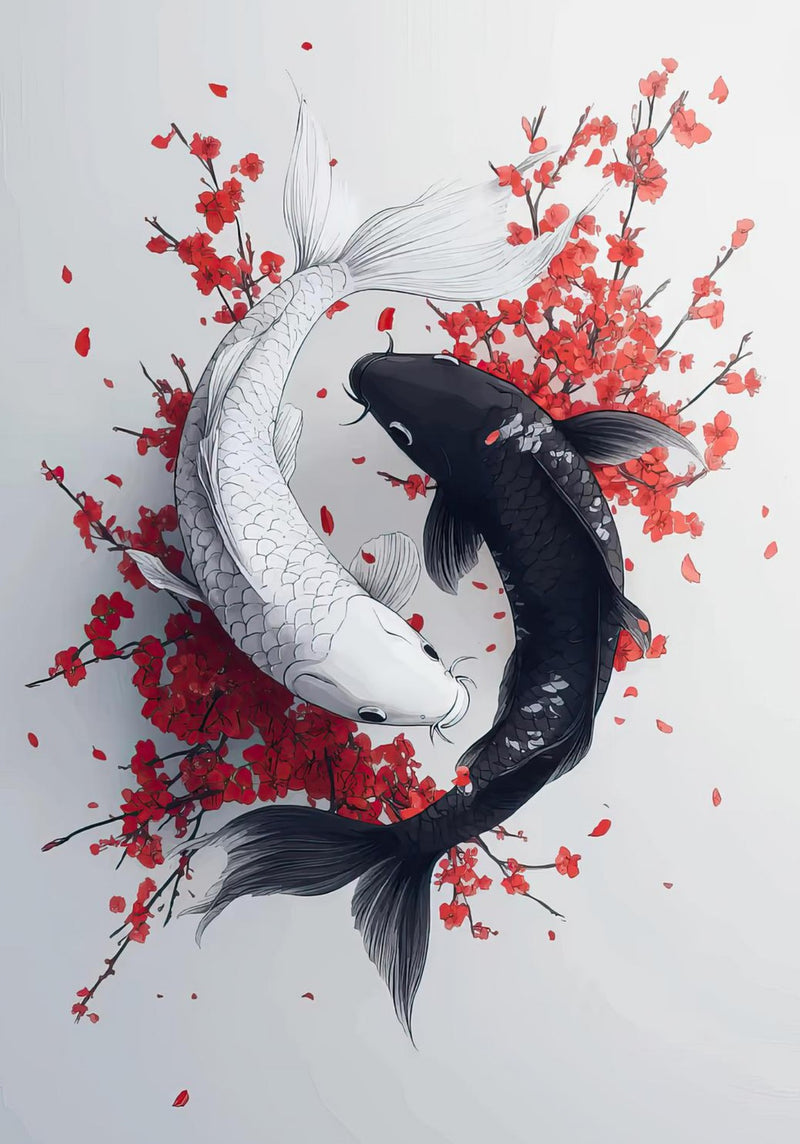 Yin Yang Koi Fish