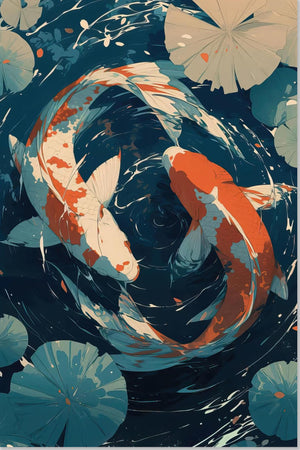 Danza del pesce Koi