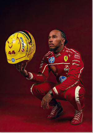 Lewis Hamilton - 44 Casque Ferrari
