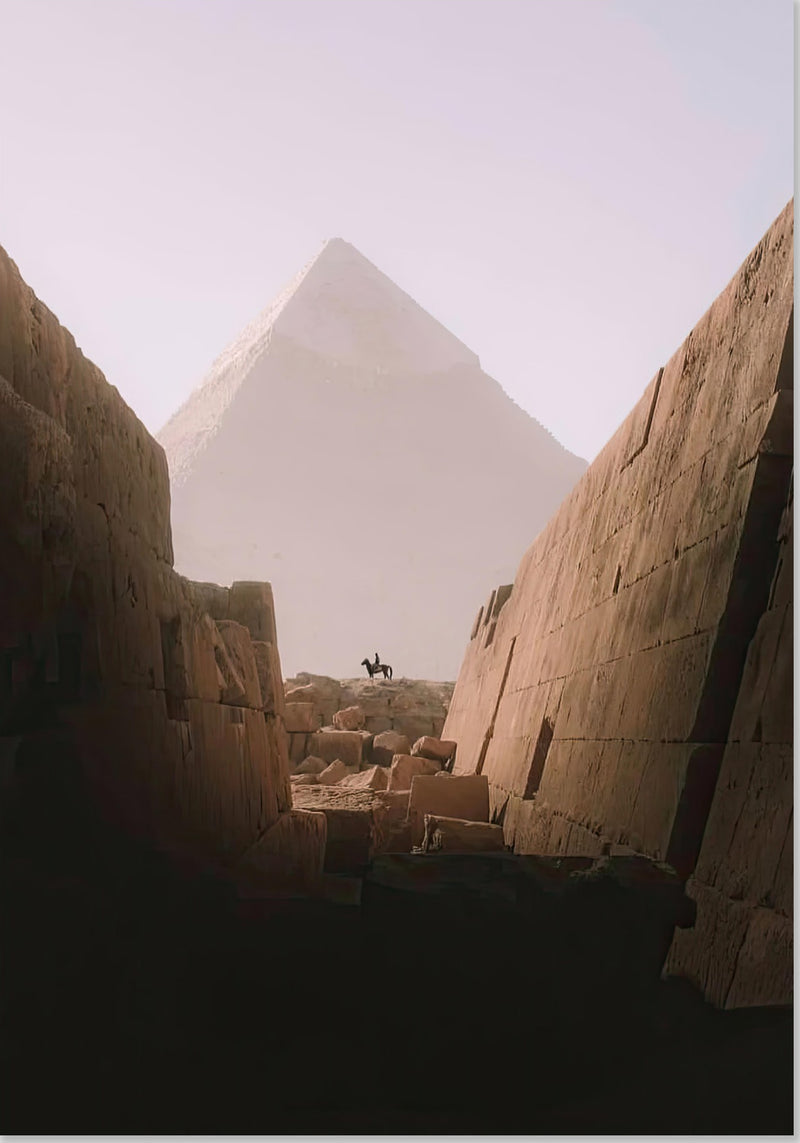 Pferd & Reiter - Große Pyramide von Gizeh