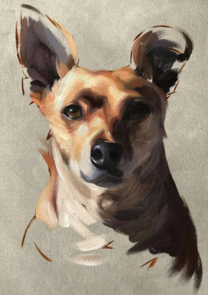 Chihuahua Hund Gemälde