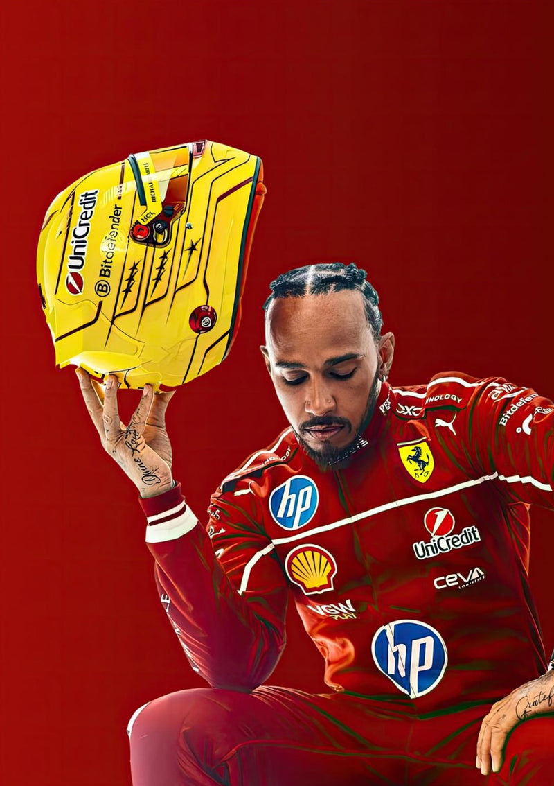 Lewis Hamilton Ferrari Helm (2025)