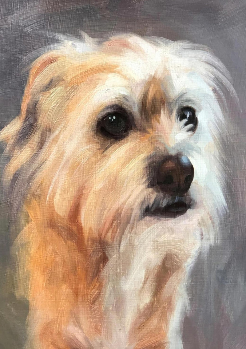 Terrier Hund Gemälde