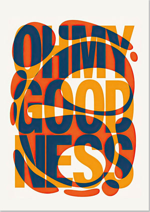 Oh mein Gott Abstrakte Typografie