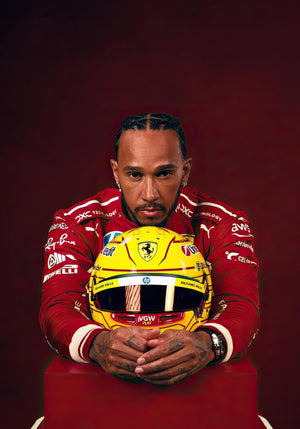 Lewis Hamilton - Ferrari Yellow Helmet