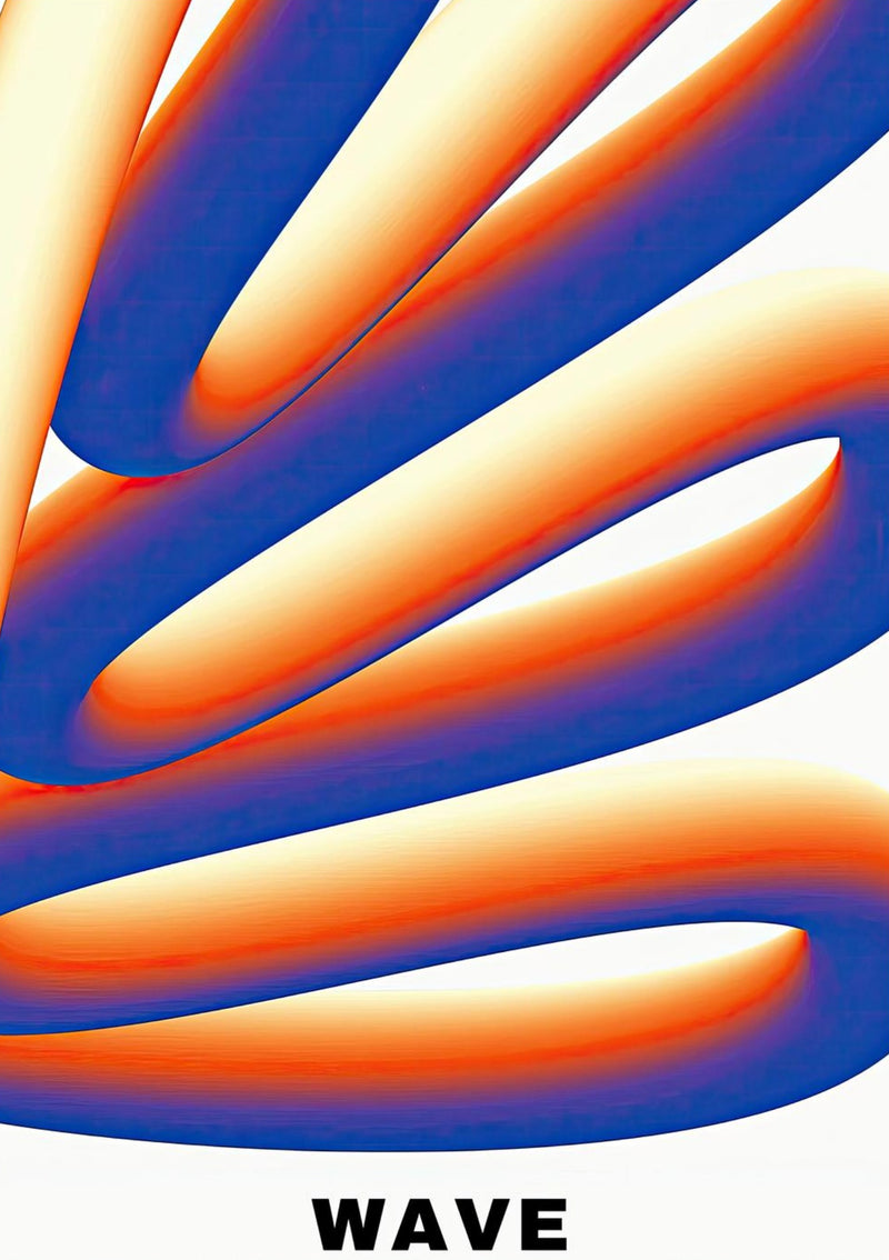 Arte astratta dell'onda