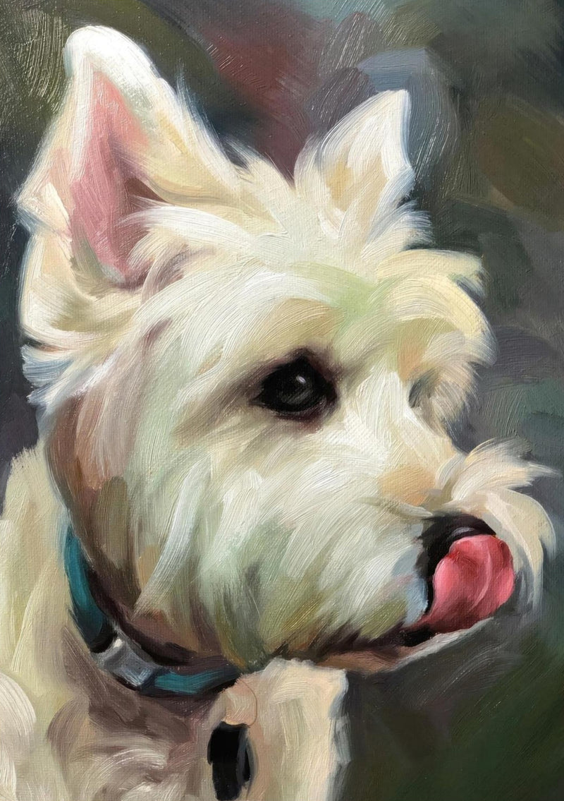 Westie Dog Painting