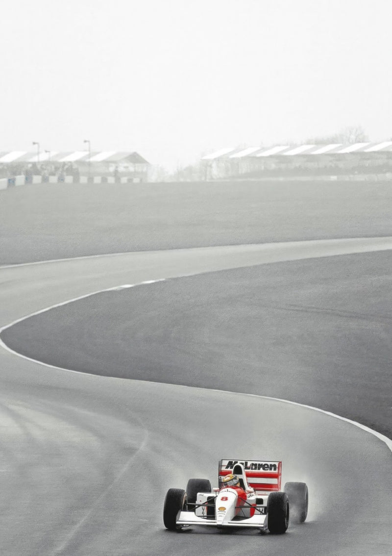 Fotografía de Ayrton Senna McLaren de 1988