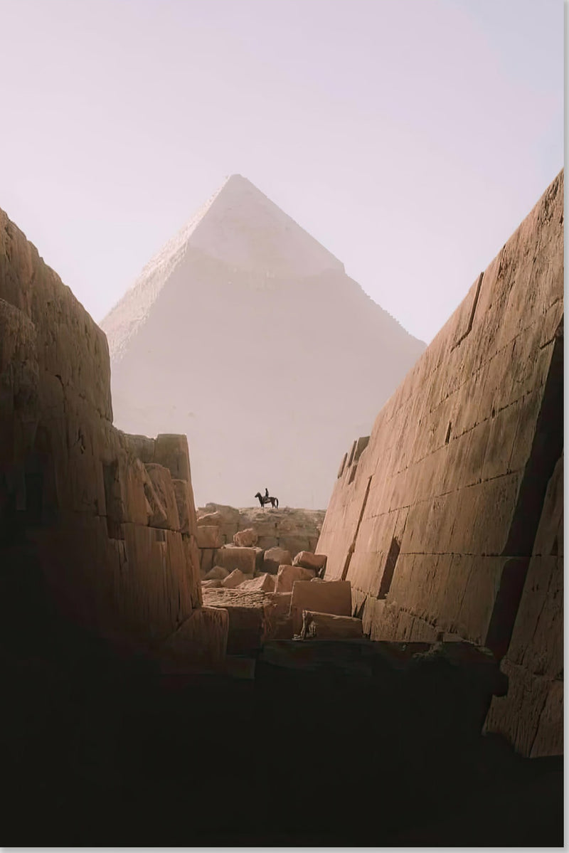 Pferd & Reiter - Große Pyramide von Gizeh