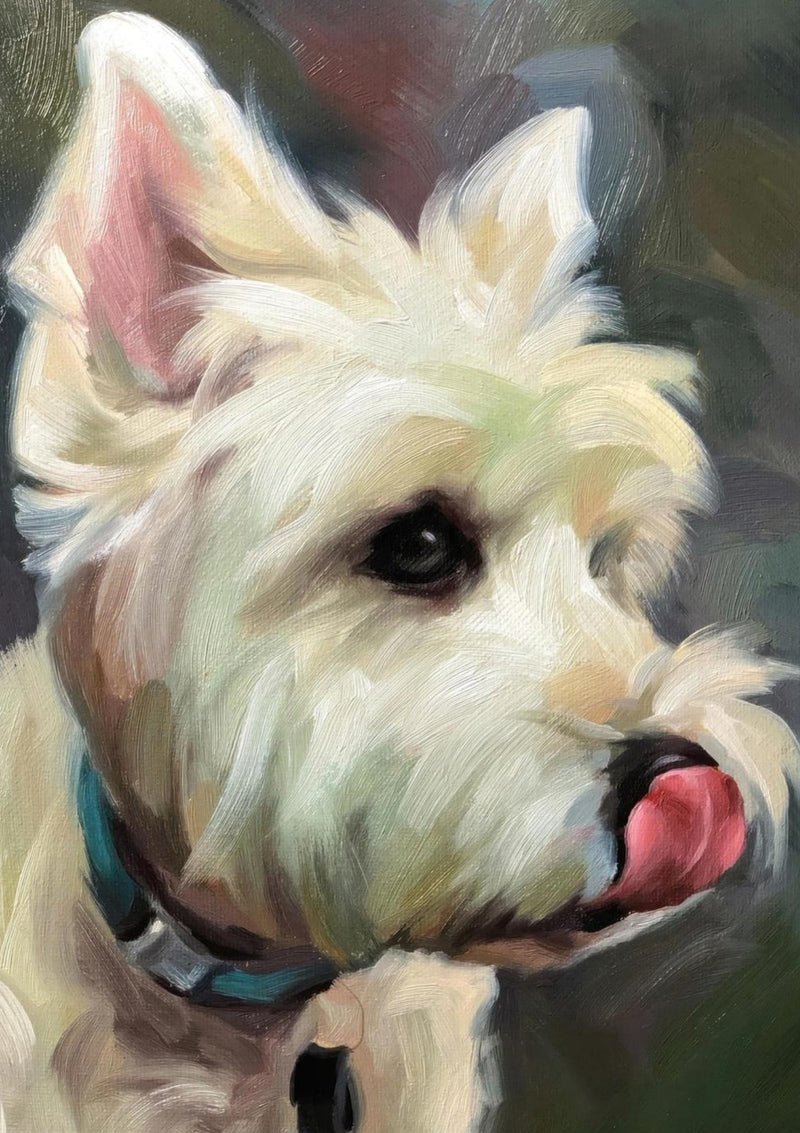 Westie Dog Painting