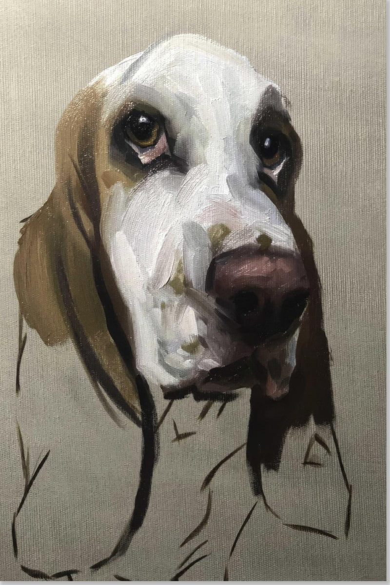 Basset Hound Dog Painting