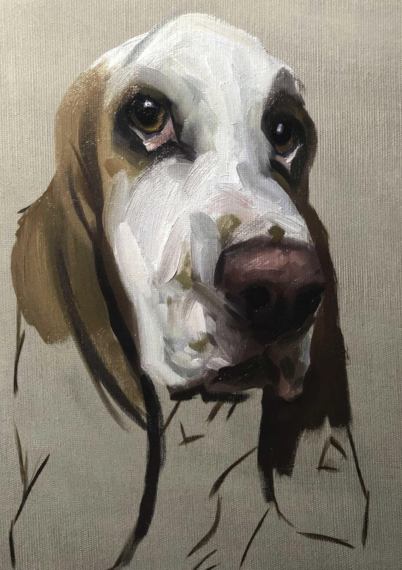 Basset Hound Dog Painting