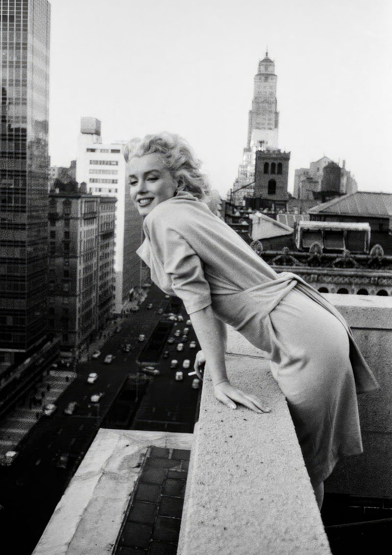 Marilyn Monroe auf den Dächern von New York