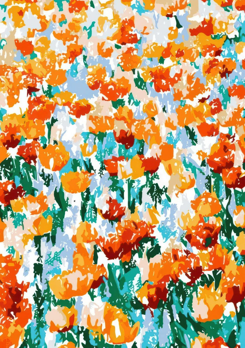 Abstrakt Blomster Tulipan Hage