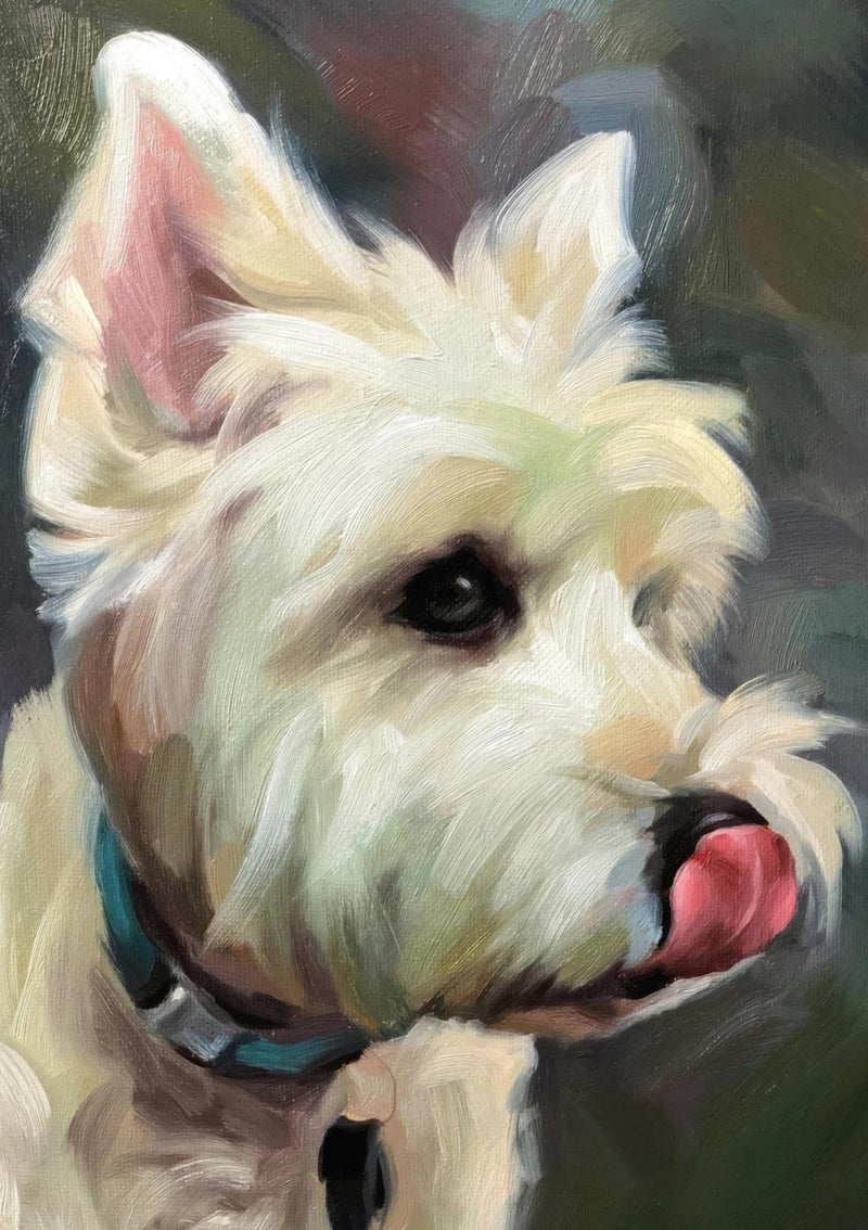Westie Dog Painting