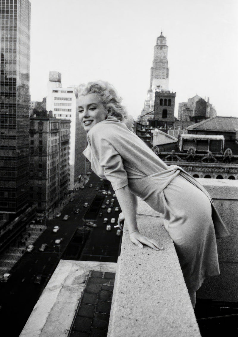 Marilyn Monroe auf den Dächern von New York