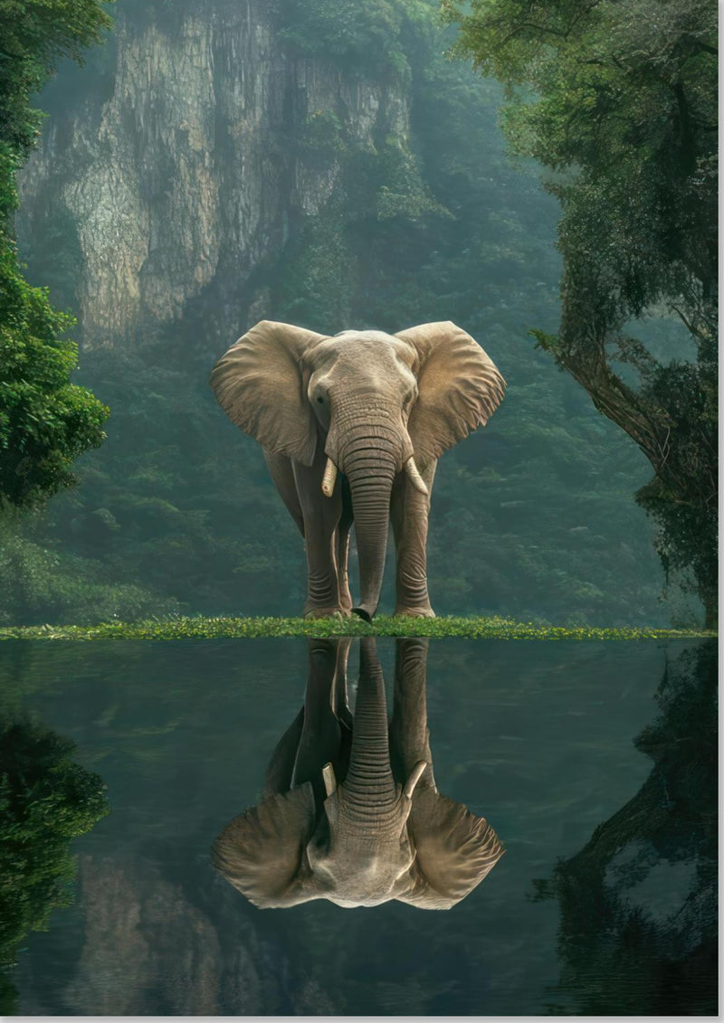 Dschungel-Elefant-Porträt