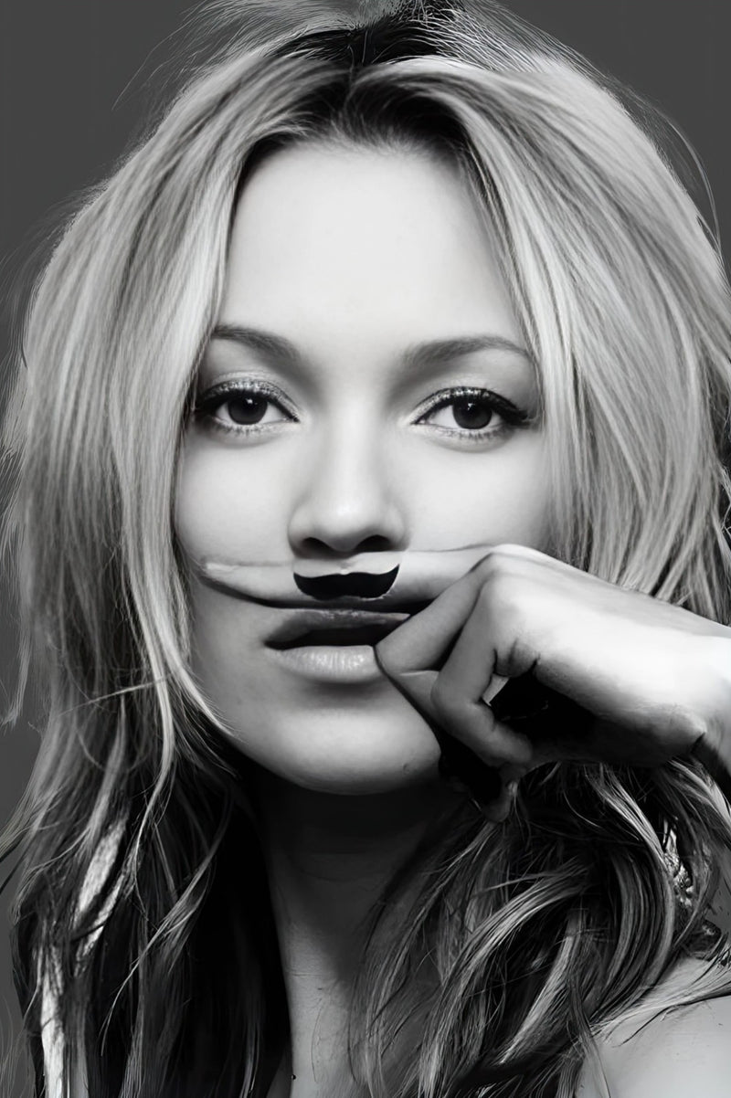 Kate Moss Mustache