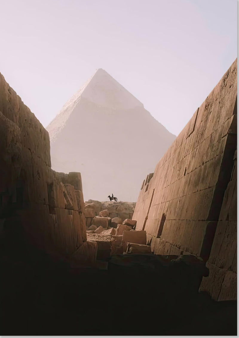 Pferd & Reiter - Große Pyramide von Gizeh