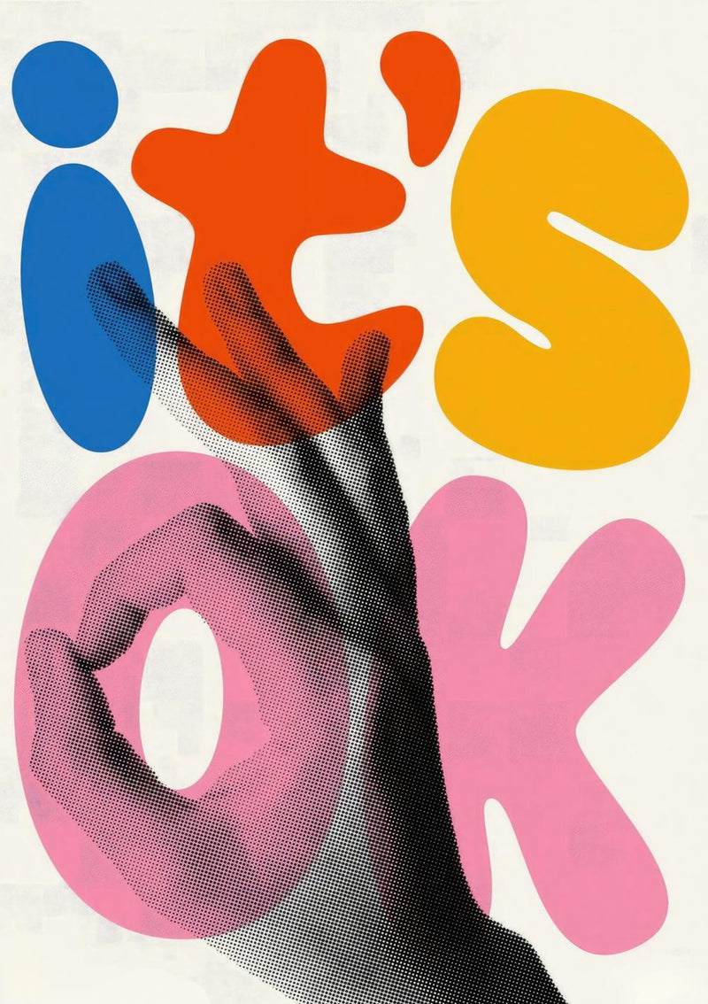 It's Ok - Retro Abstract Pop Art