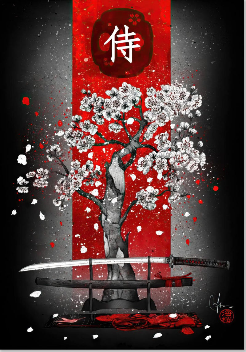 Kirsebærblomster & Katana