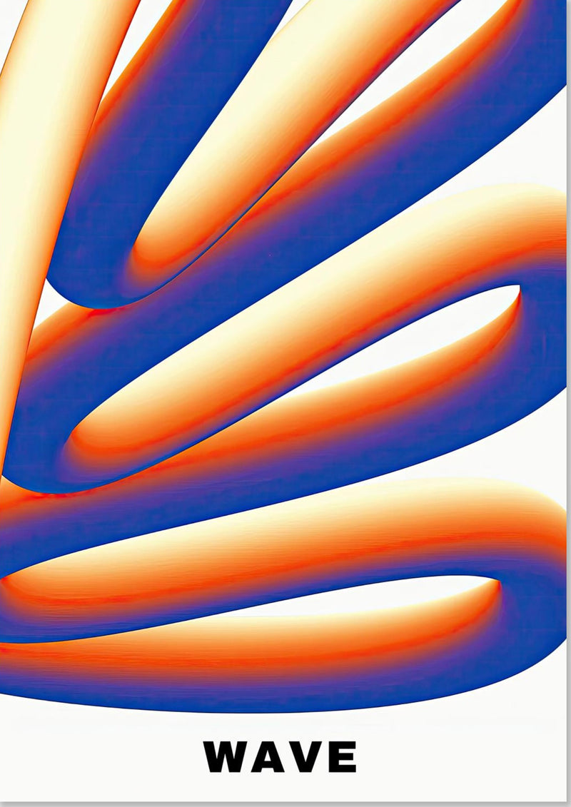 Arte astratta dell'onda