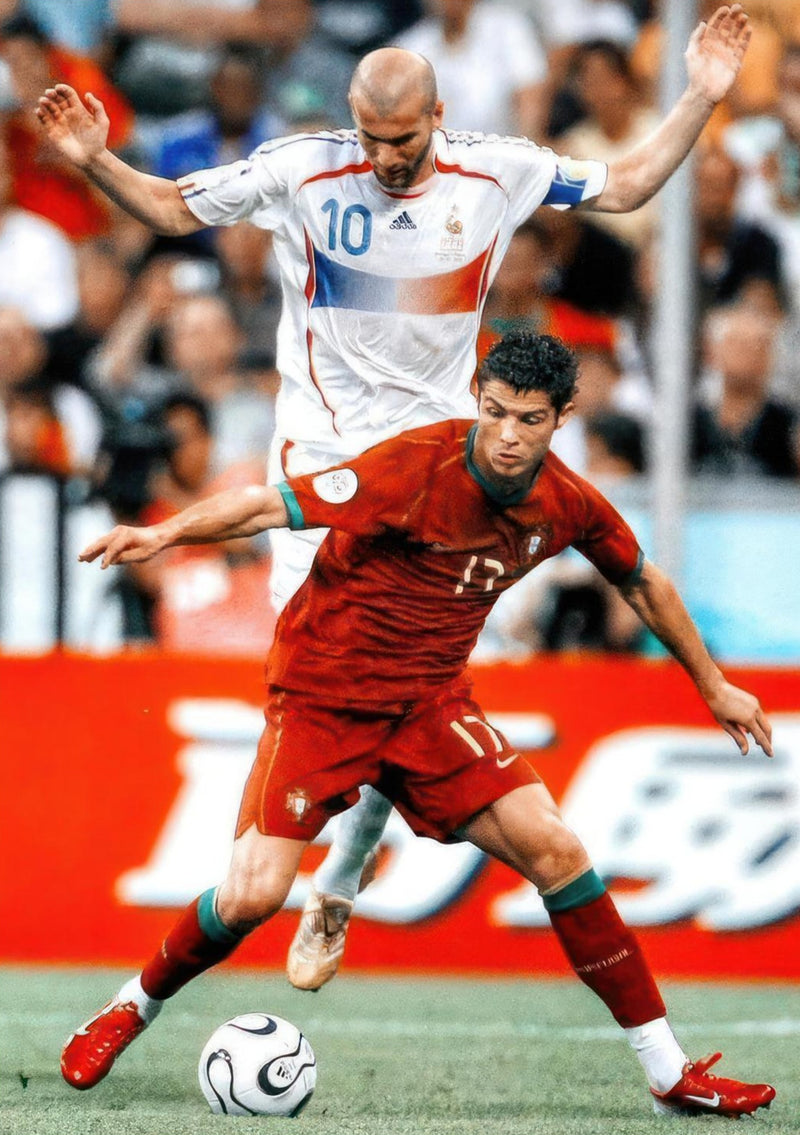 Zinedine Zidane gegen Cristiano Ronaldo