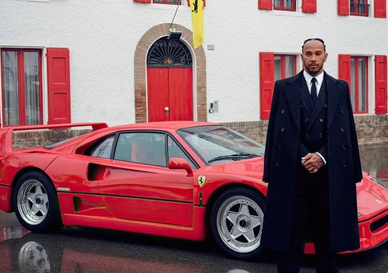 Lewis Hamilton Ferrari Photo Debut
